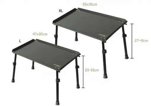 Beistelltisch Steels Angeltisch zwei Tisch Größen 47x30cm oder 55x35cm