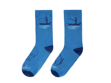Fishing Socken, Angel Socken, Carp Karpfen Socken, Socken Delphin FISHING Gr. 41-46