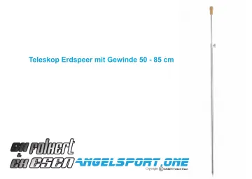 Teleskop Erdspeer - Setzkescher Stab 50-85cm