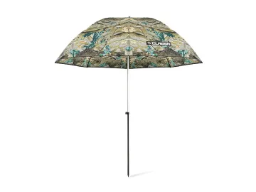 XXL Schirm 250cm CAMO, Schirmzelt, Angel Schirm, Regenschirm, outdoor Schirmzelt 3 Seitig geschlossen.