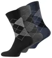 Herren Vollfrottee Thermo-Socken mit Rautenmuster im 3er Pack (1 VE/Stk. = 3 Paar)