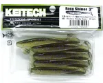 KEITECH Easy Shiner 3" 462 Electric Smoke Craw Gummifisch