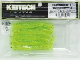 KEITECH 3" Easy Shiner - Gummifisch Swimbait LT 62T Chart Lime Shad