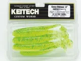 KEITECH 4" Easy Shiner - Gummifisch Swimbait LT 62T Chart Lime Shad SB 7 Stück