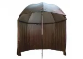 Schirmzelt Angelschirm mit Rückwand Seitenwand Regenschirm Bogenmaß 250cm