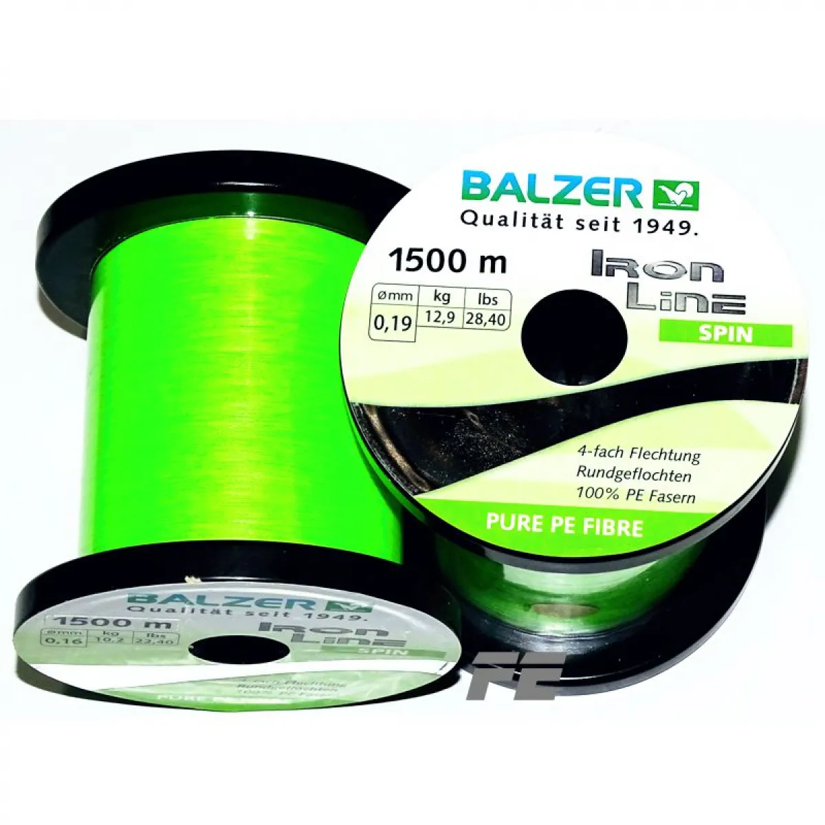 m Balzer Iron Line 4 Spin chartreuse 150 m Spule geflochte Schnur 0,05 € 