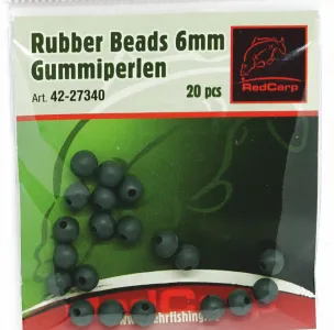 Gummiperlen 6mm Rubber Beads 20 ...
